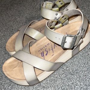 Blowfish Grey Platform sandle